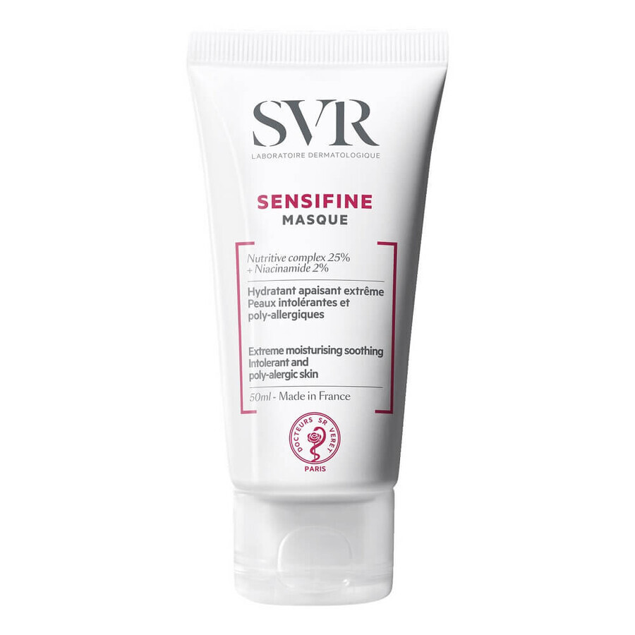 SVR Sensifine Feuchthaltende und glättende Gesichtsmaske, 50ml