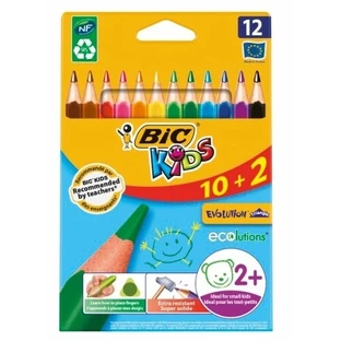 Evolution pencils, triangular shape, 12 colors