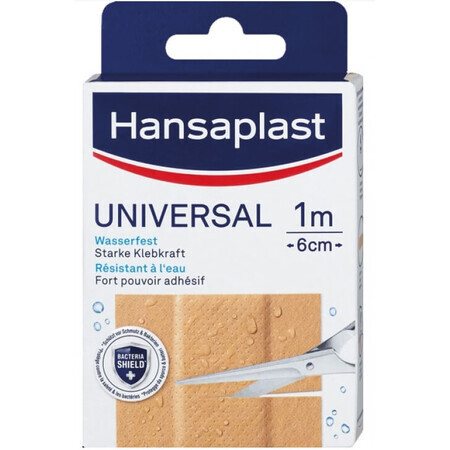 Hansaplast, Universal, Wasserdichtes Pflaster 1m x 6cm