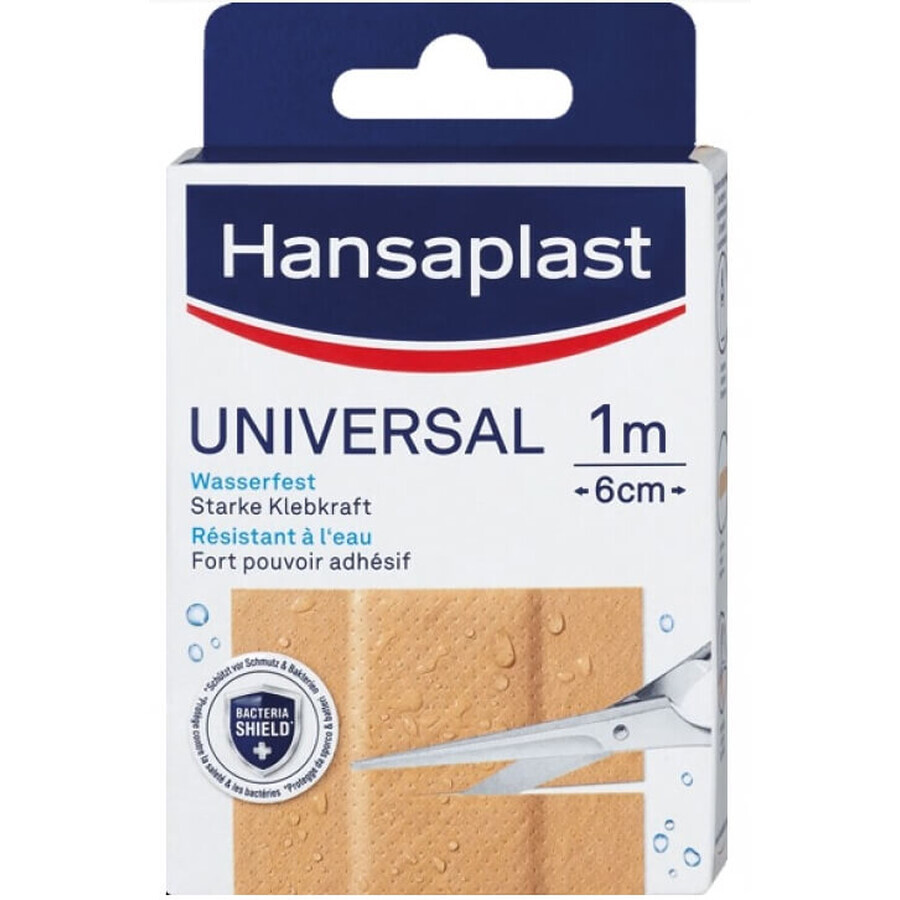 Hansaplast, Universal, Wasserdichtes Pflaster 1m x 6cm