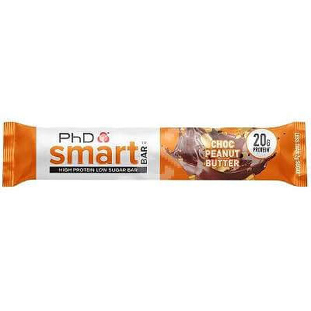 PhD Smart Bar Schoko-Erdnussbutter-Protein-Riegel, 64 g, PhD Nutrition
