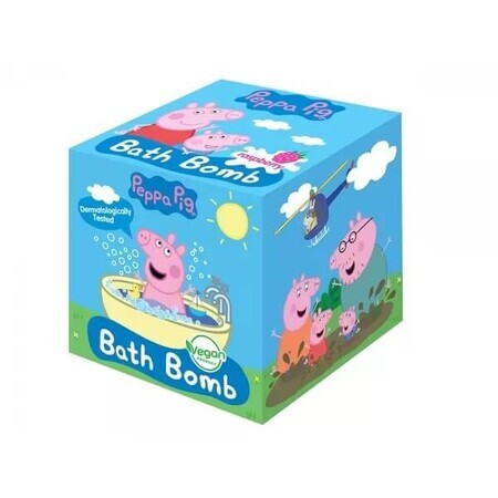 Peppa Pig Himbeere fizzy Badekugel, 165g