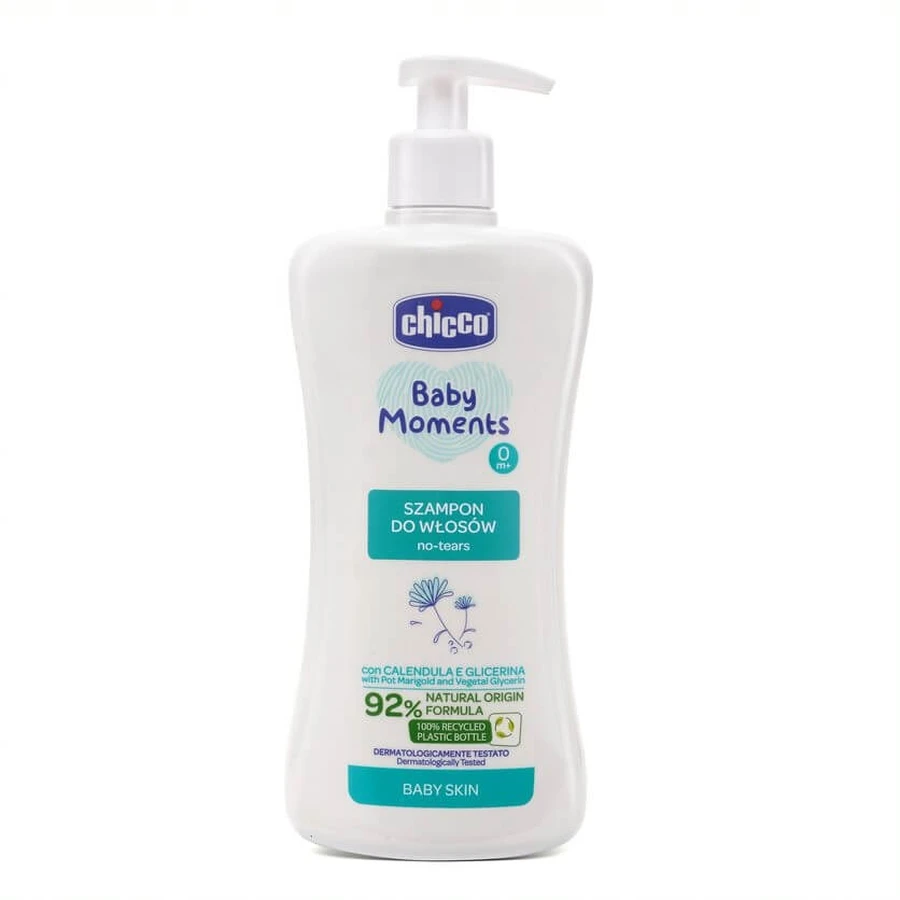 Chicco Baby Moments Wachs-Shampoo 0m+, 500ml