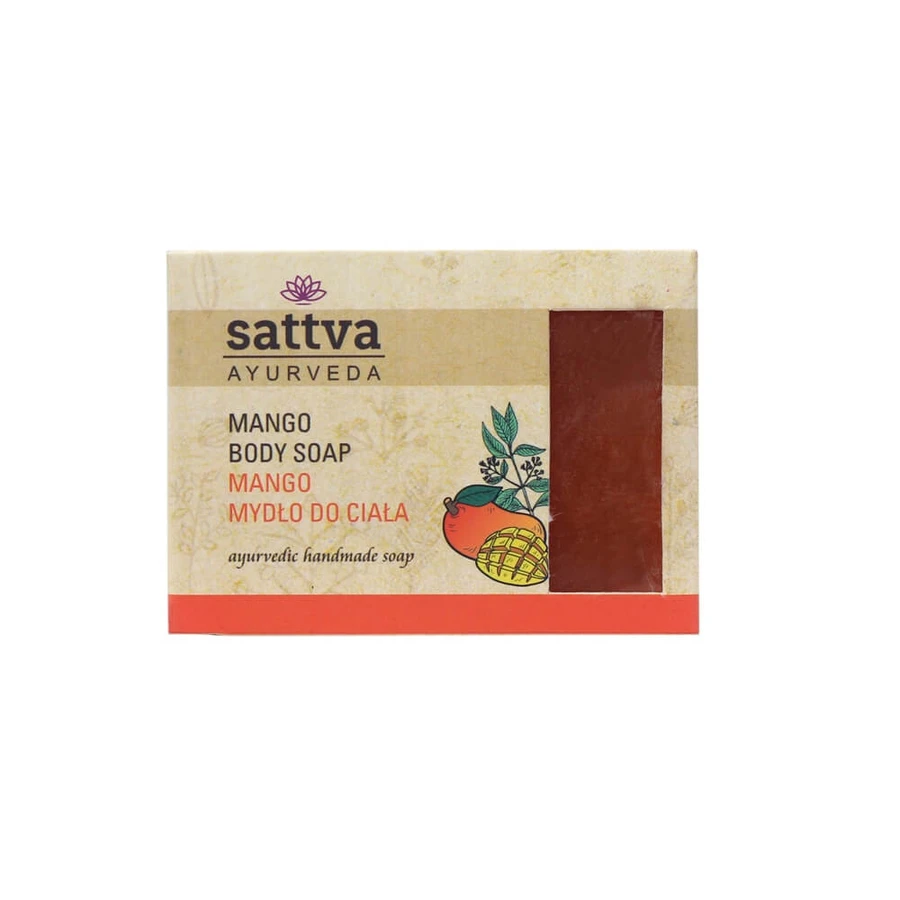 Sattva Body Soap Indian Mango Glycerin Soap, 125g