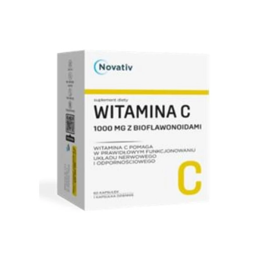Novativ Vitamin C 1000 mg mit Bioflavonoiden, 60 Kapseln