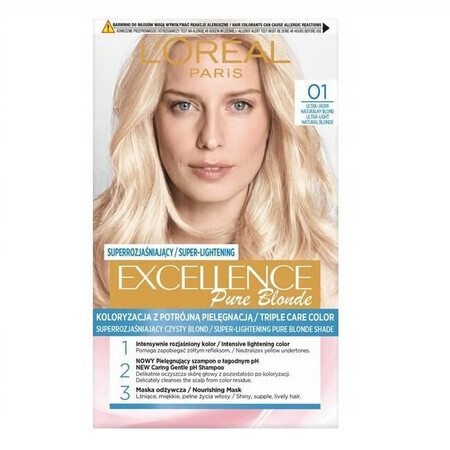 L'Oreal Paris Excellence Creme Farbe 01 Super Hellblond Natürlich