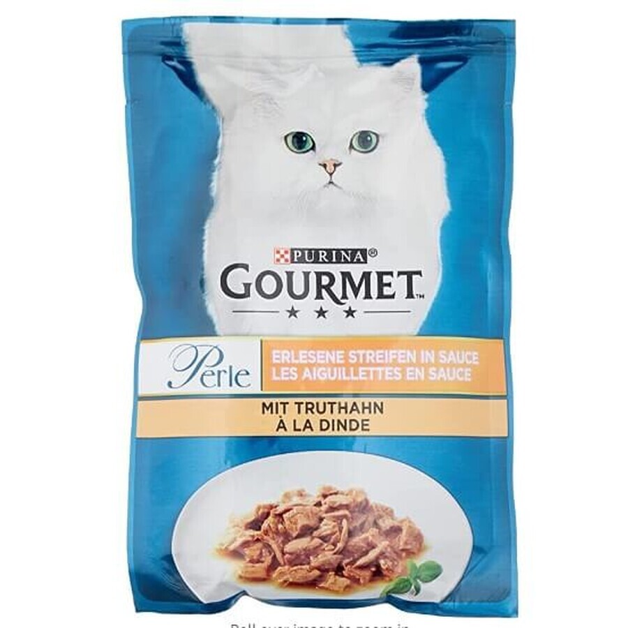 Purina, Gourmet Pearls, Katzennassfutter, Truthahn, 85g