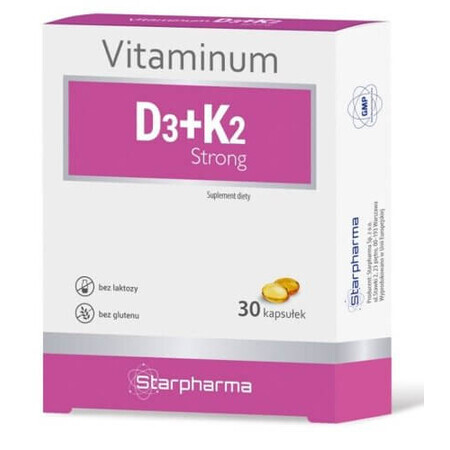 Vitaminum D3+K2 Strong, 30 Kapseln