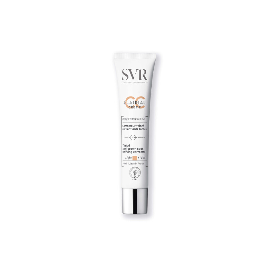 SVR Clairial CC SPF50 Lichte crème voor hyperpigmentatie 40ml