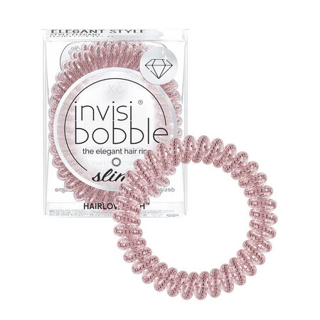 Invisibobble Slim Wachs Radiergummis Rosa Monokel, 3 Stück