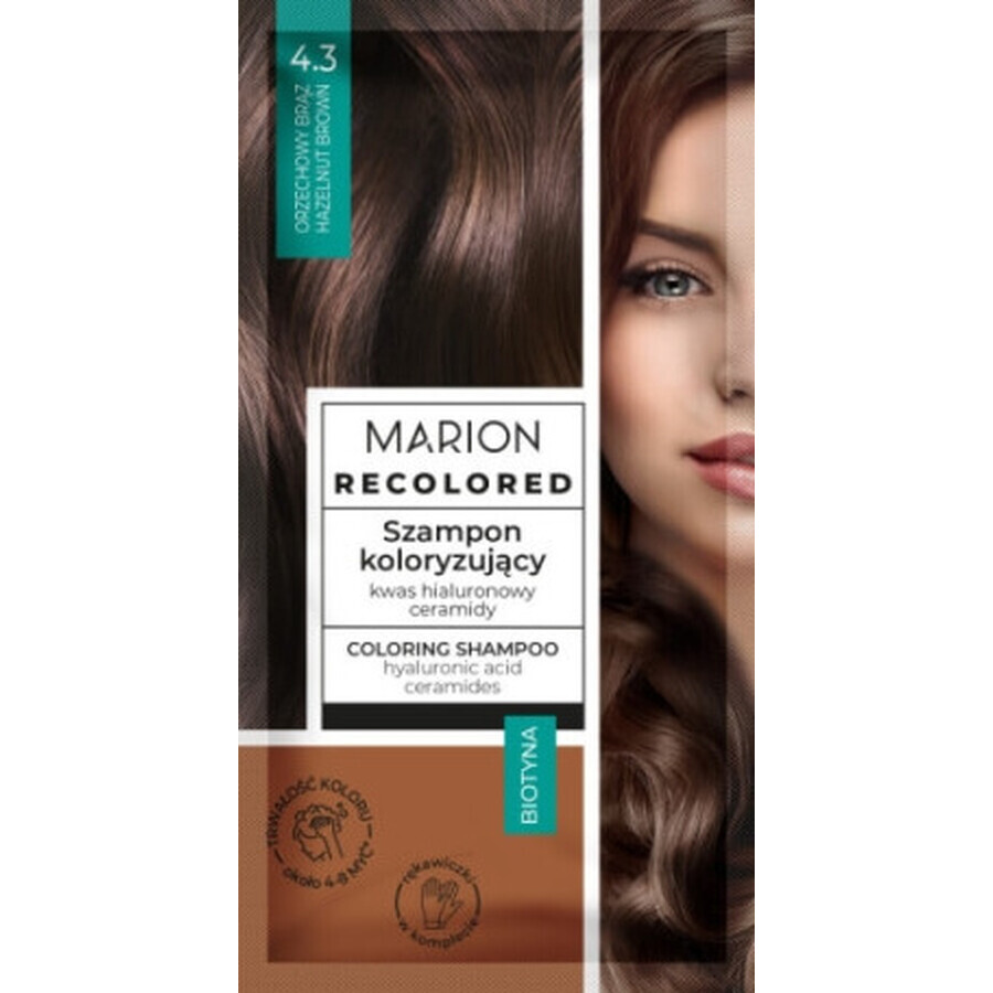 Marion Pfirsich Walnuss Färbeshampoo 4.3, 35 ml