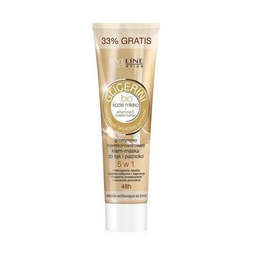 Eveline Cosmetics Organic Glycerins Goat's Milk 5in1 Cream-mask for skin and nails, 100g
