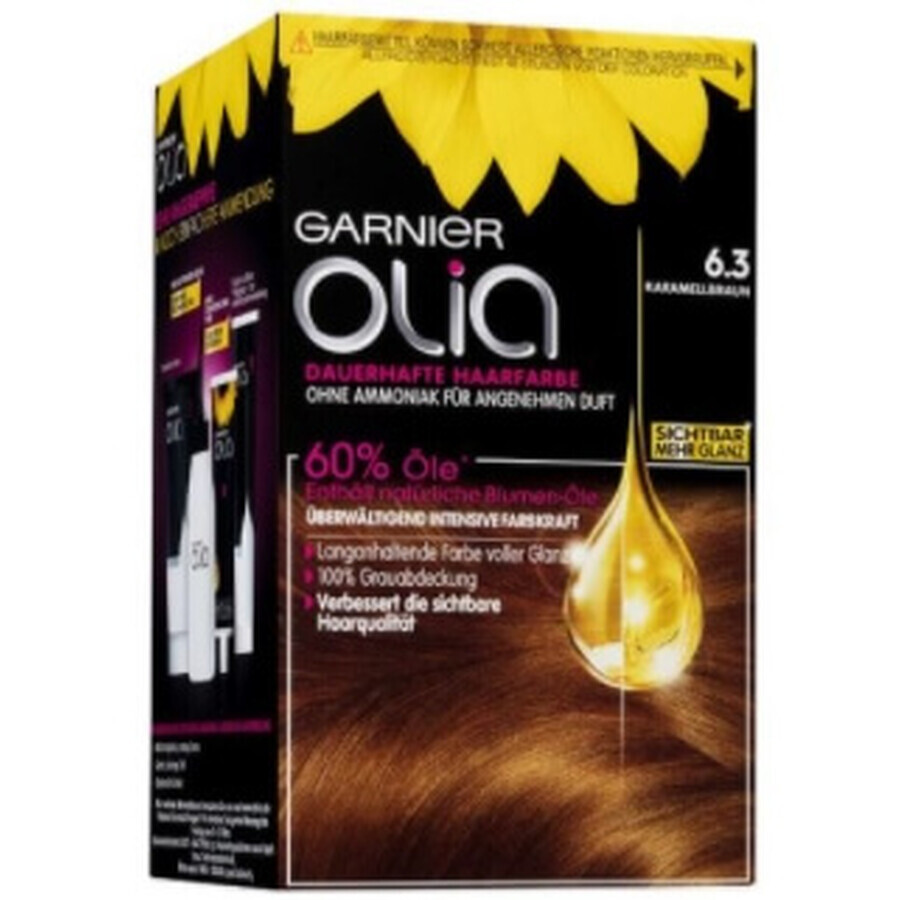 Garnier Olia, 6.3 Karamell Pfirsich, Färbewachs