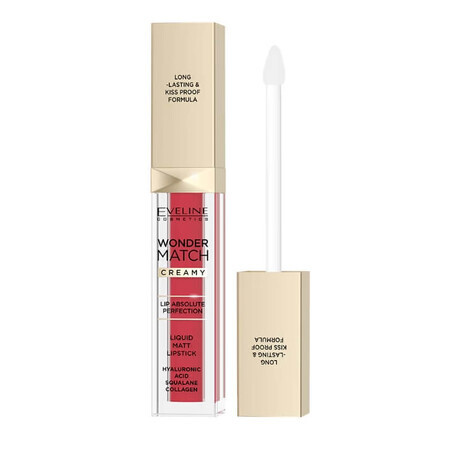 Eveline Cosmetics, Wonder Match Matte Liquid Lipstick Nr. 06, 6,8 ml