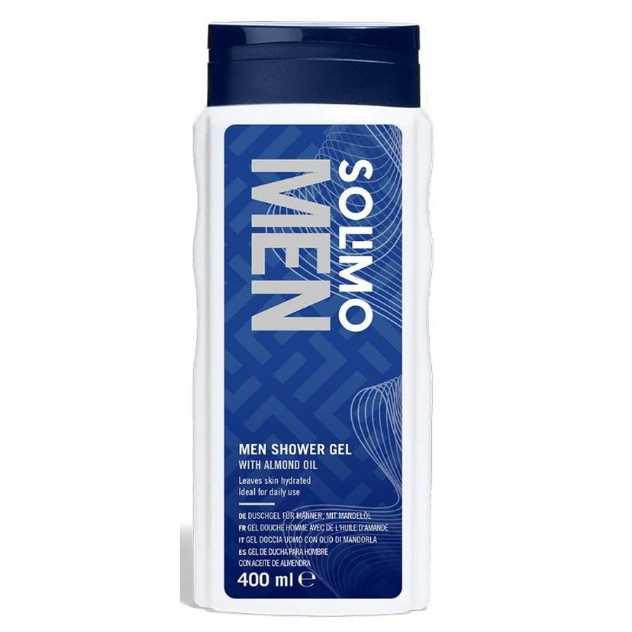 Solimo Men, gel doccia, olio di mandorle, 400ml