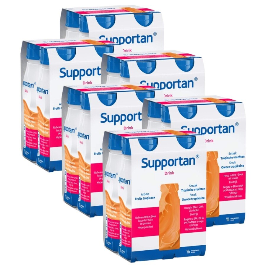 Supportan băutură nutritivă cu aromă de fructe tropicale, 4 x 200 ml, Fresenius Kabi