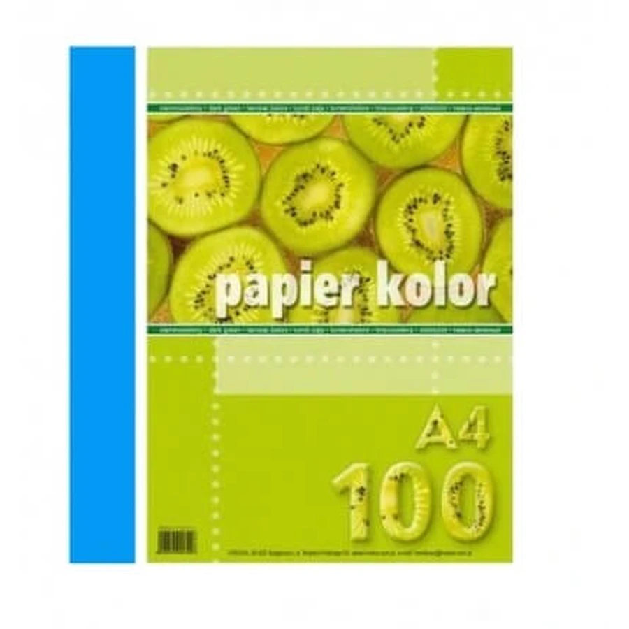 Papier biurowy A4 niebieski, 100 arkuszy: ceny i cechy