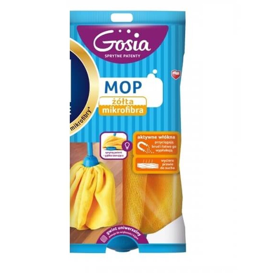 Gosia, Mop, gelbe Mikrofaser, 1 Stk.