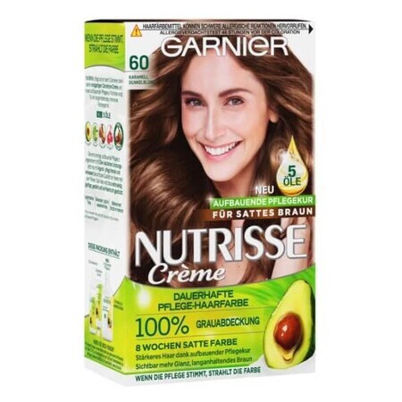 Garnier Nutrisse, 60 Karamell Dunkelblond, Wachsfarbe