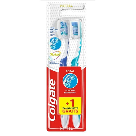 Colgate, Zahnbürste, mittel, 2 Stück