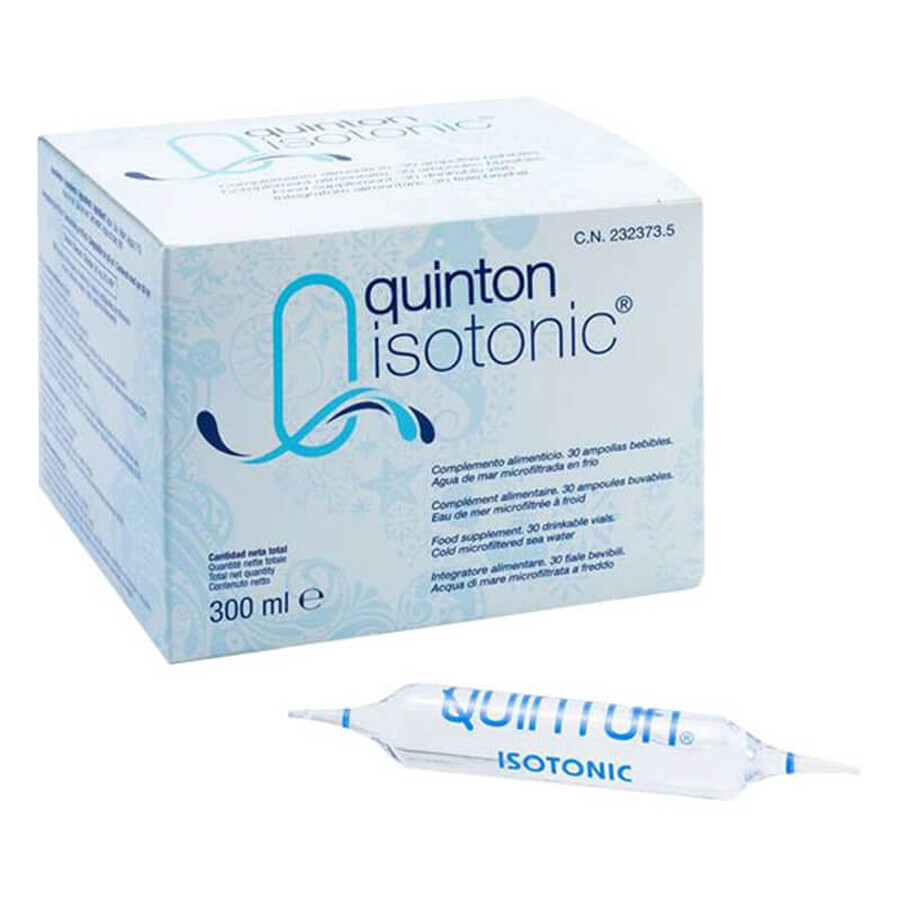 Quinton Plasma Isotonic Sea Water, 30 vials x 10 ml, Quinton Laboratories