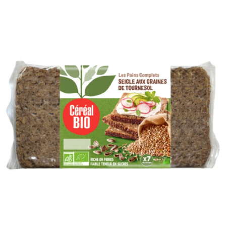 Bio-Roggenvollkornbrot, 500 g, Müsli