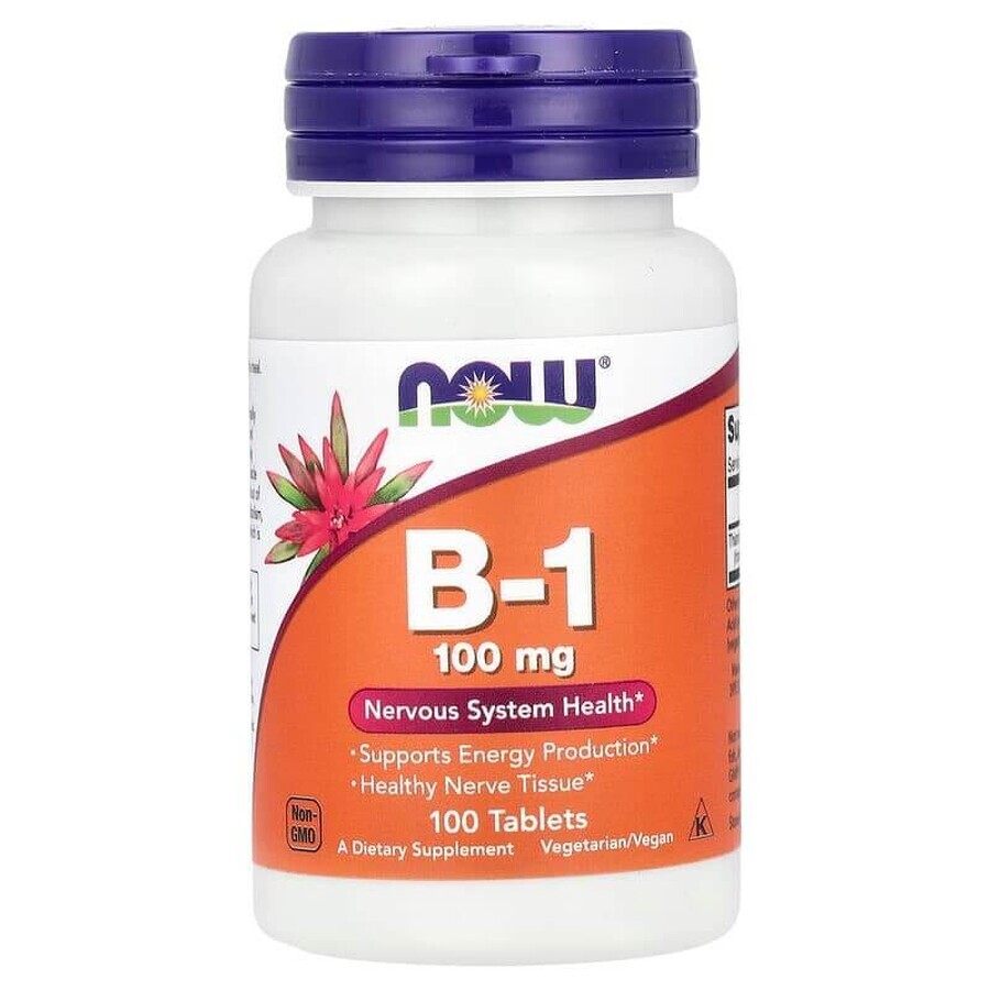 Vitamin B-1, 100 mg, 100 Tabletten, Now Foods