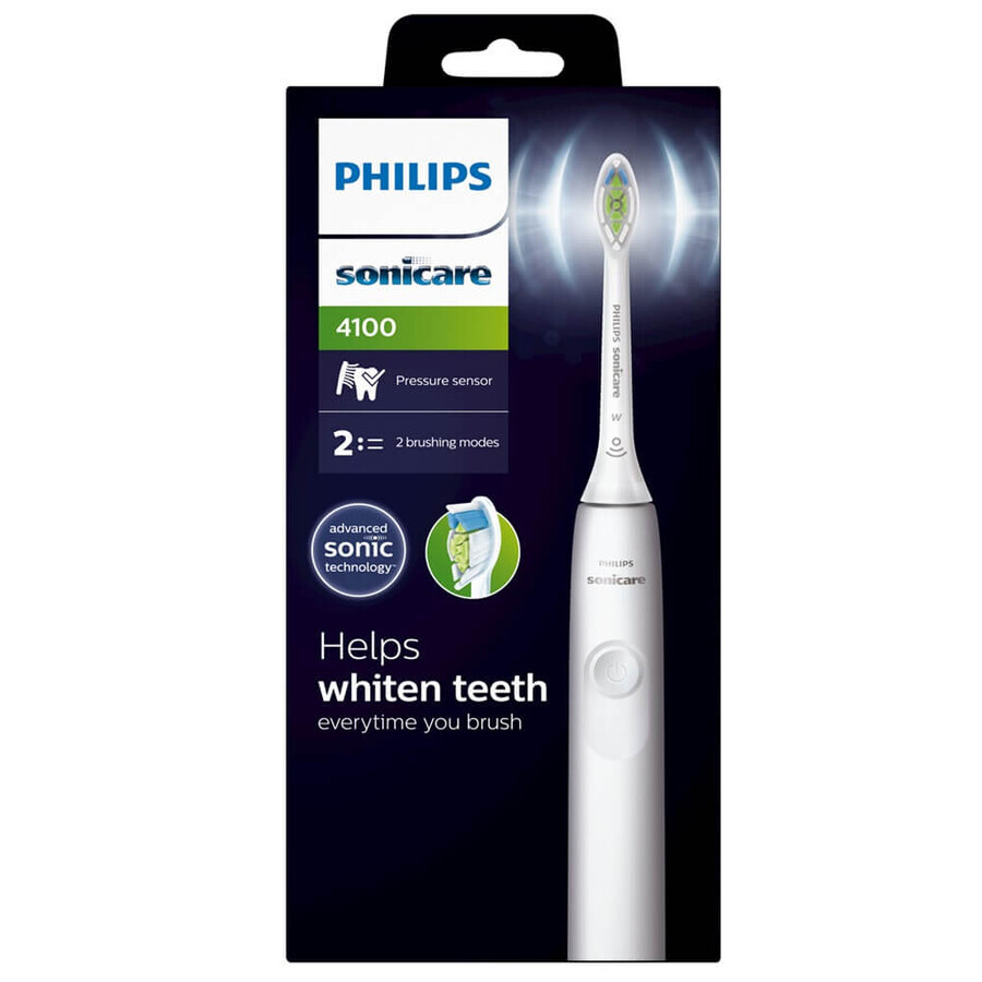 Elektrische tandenborstel 4100 Wit, 1 stuk, Philips Sonicare