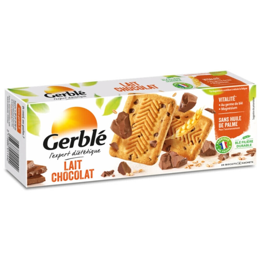 Galletas crujientes con leche y pepitas de chocolate, 230 g, Gerble