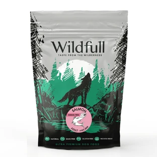 Lachs Trockenfutter für kleine ausgewachsene Hunde Adult Mini Size, 500 g, Wildfull