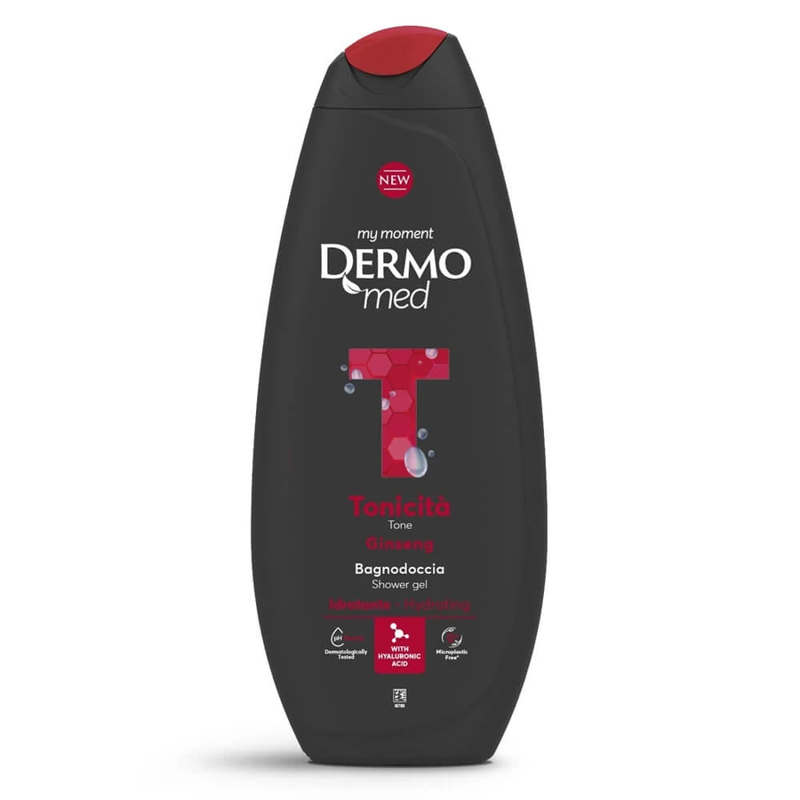 Shower Gel with Ginseng Tonicita, 750 ml, Dermomed