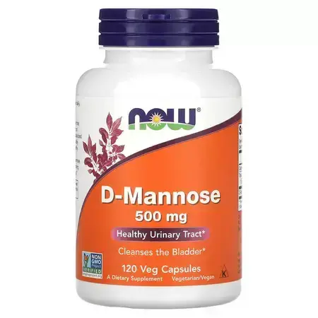 D-Manoza, 500 mg, 120 vegetarian capsules, Now Foods