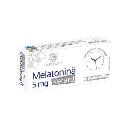 Melatonin Delay 5 mg BioSunLine, 30 tablets, Helcor