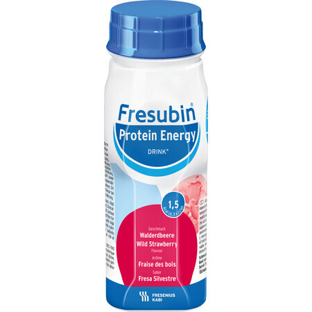 Fresubin Protein-Energie-Getränk mit Erdbeergeschmack, 4x200 ml, Fresenius Kabi