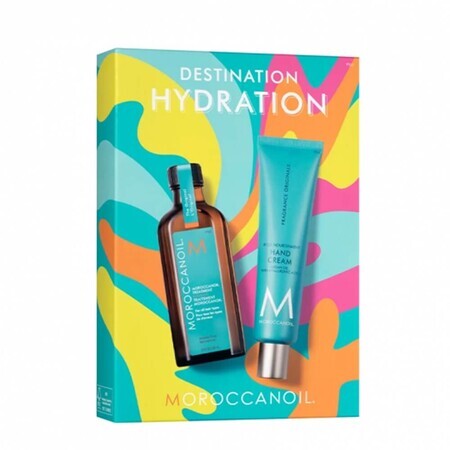 Set Aceite de tratamiento para todo tipo de cabello 100 ml + Fragancia Crema de Manos Original 100 ml Dúo de Verano, Moroccanoil