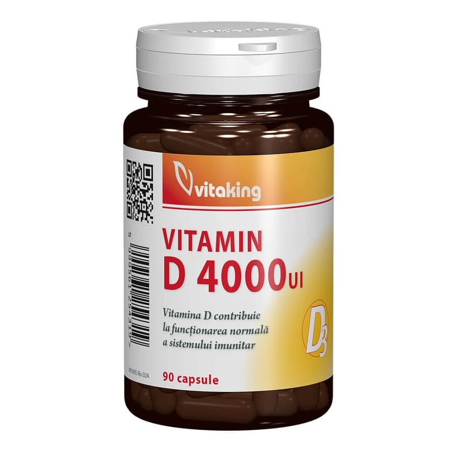 Vitamin D3, 4000 IU, 90 Kapseln, Vitaking