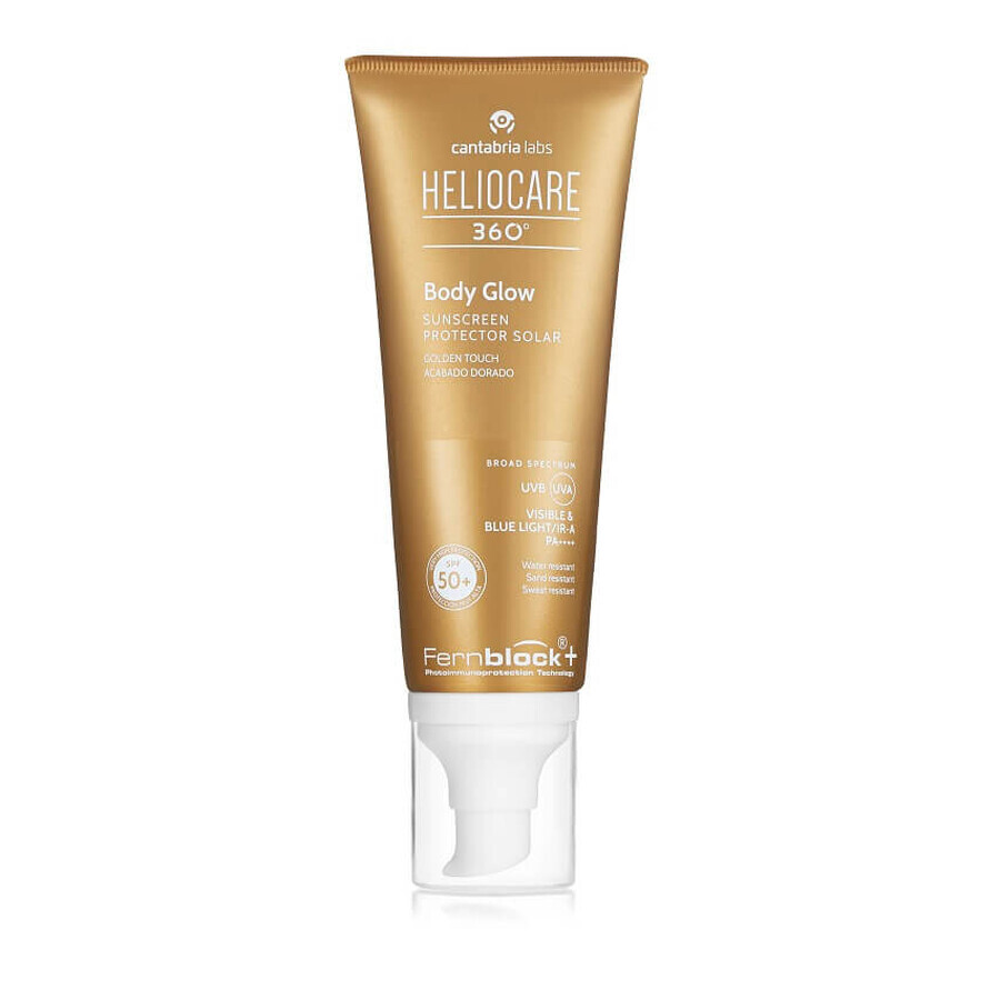 Heliocare 360° Body Glow Sonnenschutz-Öl-Gel SPF50+, 100 ml, Cantabria Labs