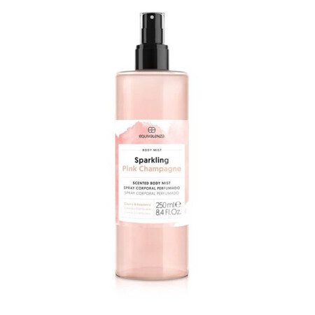 Spray corpo mora e ciliegia Sprakling Pink Champaign, 250 ml, Equivalenza