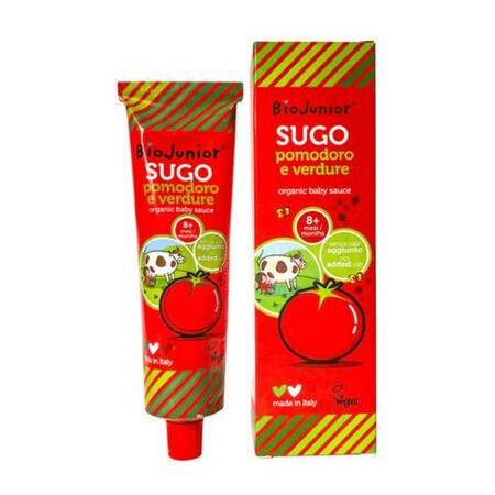 Organic tomato and green sauce for babies 8 months+, 150 g, Germinal