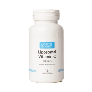 Vitamina C liposomal, 60 cápsulas, Longevity Boost