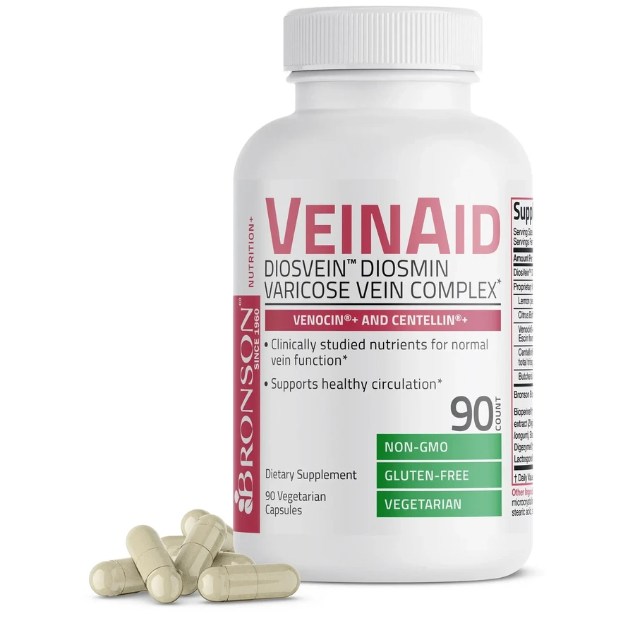 Complexe pour la circulation veineuse VeinAid, 90 gélules, Bronson