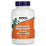 Calcium en magnesium met vitamine D-3 en zink, 120 softgels, Now Foods