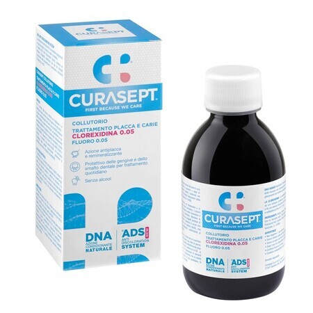 Mouthwash with 0.05% chlorhexidine Ads Dna, 200 ml, Curasept