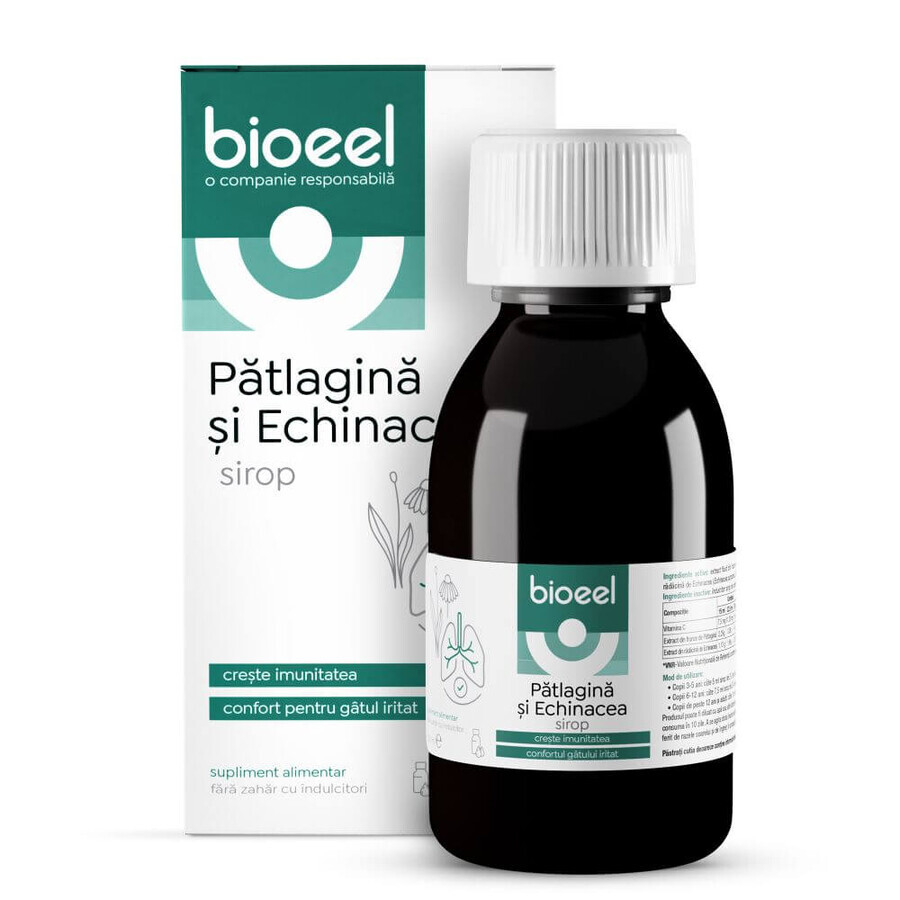 Patlagina and echinacea syrup, 120 ml, Bioeel