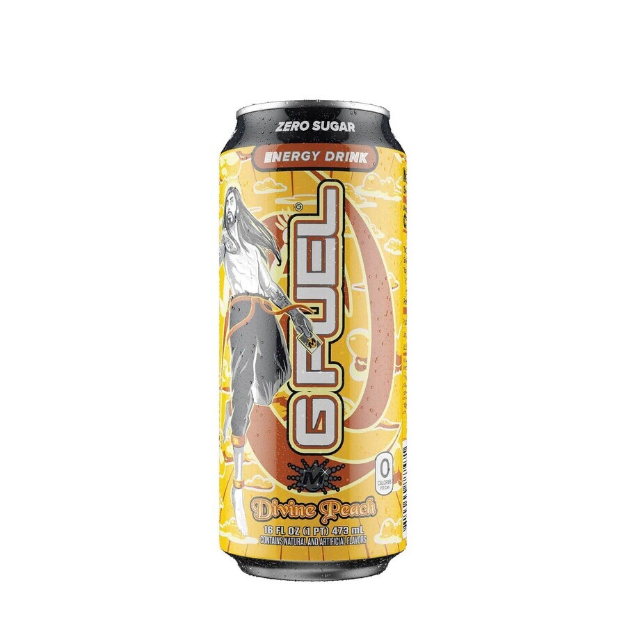 G Fuel Energy, Energiegetränk mit göttlichem Pfirsichgeschmack, 473 ml