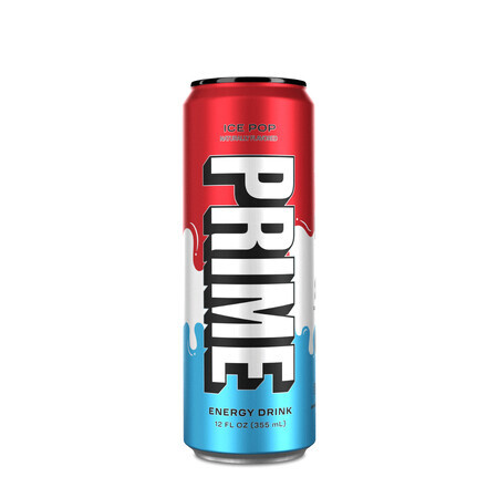 Prime By Logan Paul X Ksi Energy Drink Usa, Energie- und Rehydrationsgetränk mit Ice-Pop-Geschmack, 355 Ml