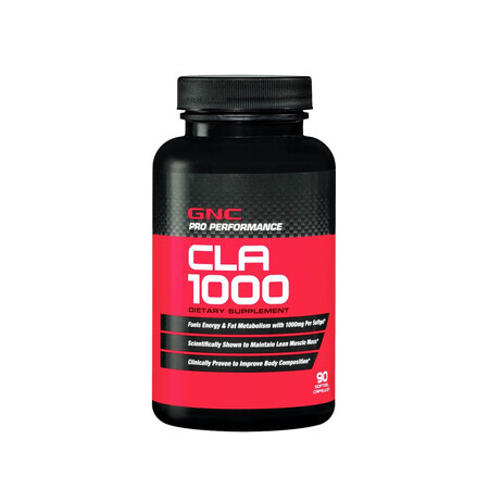 Gnc Pro Performance Cla 1000 Mg, Linoleic Acid Conjugate, 90 Cps