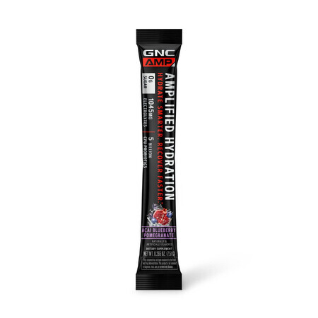 Gnc Amp Amplified Hydration, Acai, Cranberry and Pomegranate Flavored Electrolytes, 7.51 G