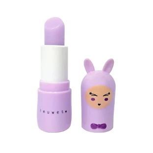 Bálsamo labial infantil, malva, sabor malvavisco, Bunny Delice, Inuwet, 3,5 gr