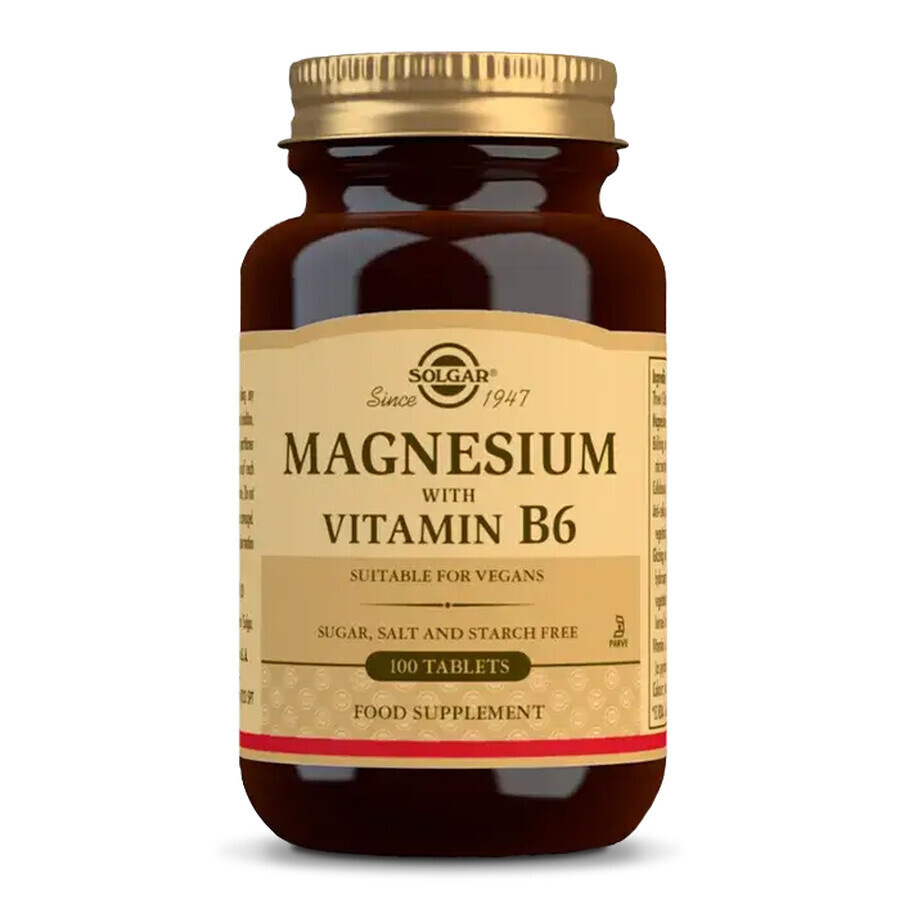 Solgar Magnesium Magnesium mit Vitamin B6 100 Tabletten